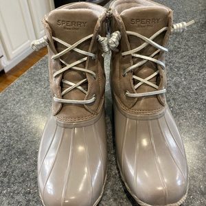 Sperry duck boots.